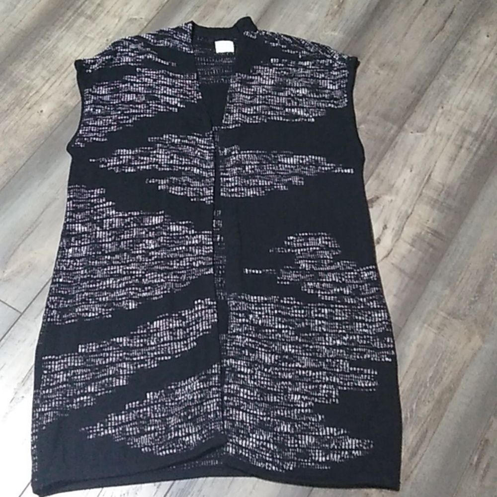 Chico's Black and White Vest